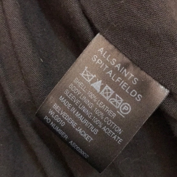 All saints goat leather jacket - Picture 8 of 8